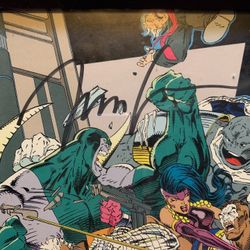 Dc Comic Artwork Signed By Jim Lee 