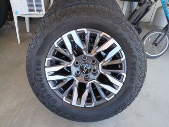 20 new tires and rims for 2026 Chevy Tahoe Z71 # 0 miles
