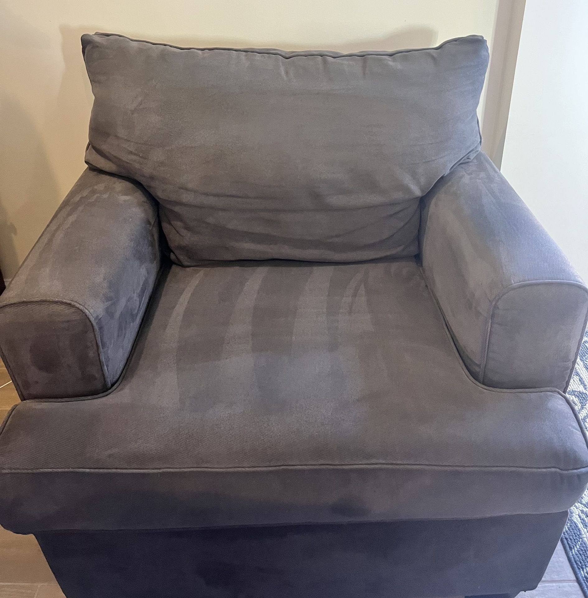 Comfortable Grey Couch + Chair