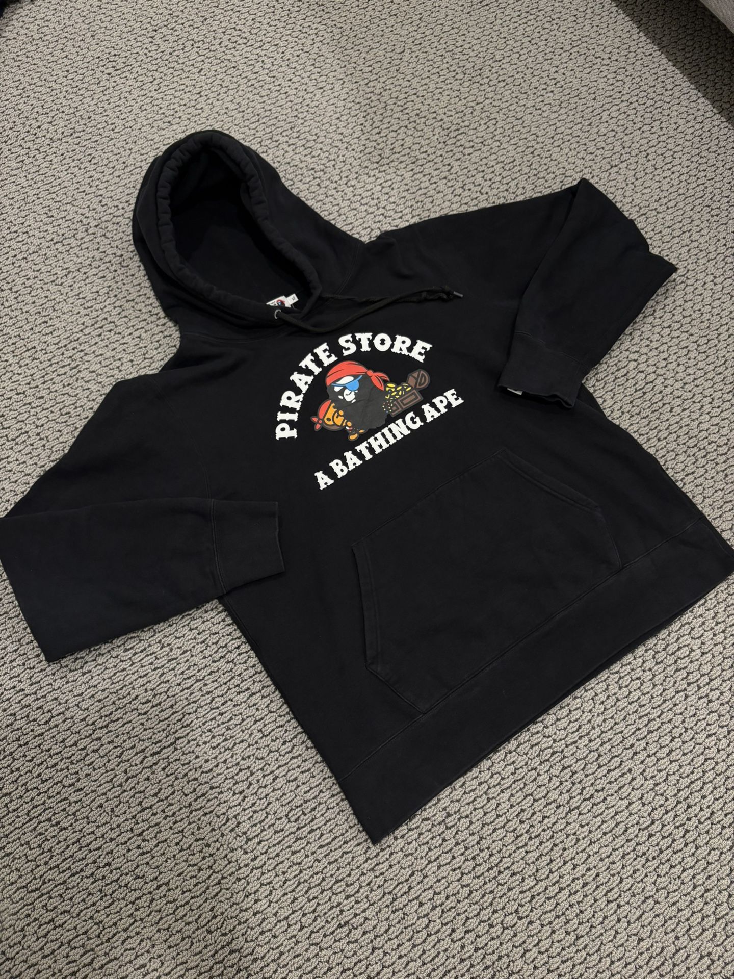 Bape Bathing Ape Pirate Store Hoodie Sz Medium