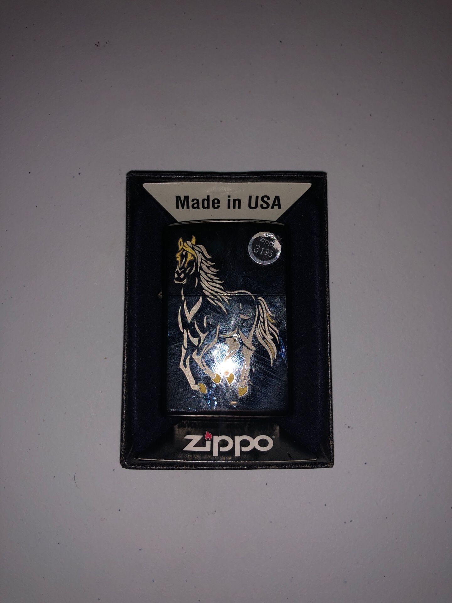 Horse zippo lighter