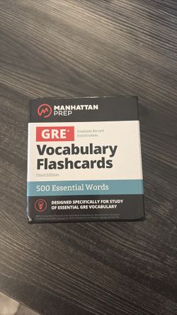 GRE Vocabulary Flashcards