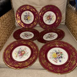 Set Of 6 Royal Daulton 8 1/2 Inch  Plates