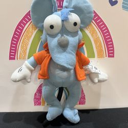 THE SIMPSONS - THE ITCHY & SCRATCHY SHOW “ BLUE RAT” 11 INCH PLUSH