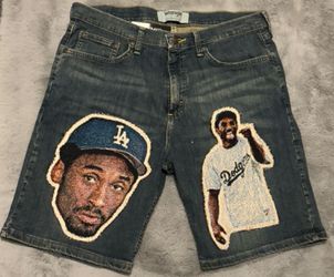 Vintage Wrangler Kobe Bryant Patch Denim Shorts | Custom Streetwear