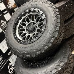 😎 Vendo Rines Nuevos17x9 Para Toyota Y Chevy Con Llantas Todo Terreno 🤠 Excelente Condición