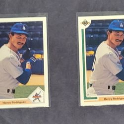 Henry Rodriguez Star Rookie Dodgers Baseball Trading Card Bundle