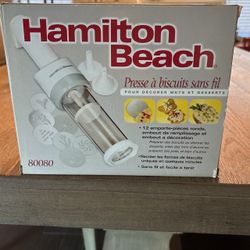 Hamilton Beach cordless cookie press