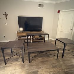 🔥 Furniture Set – Coffee Table + 2 End Tables + Sofa Table + TV Stand – ONLY $150 🔥