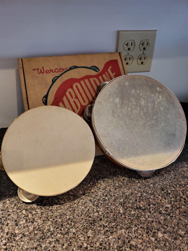 Vintage tambourine set