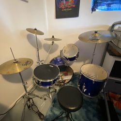 Drum Set Full Kit (blue)