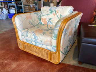Sun Room Bentwood Armchair w/ Woven Details