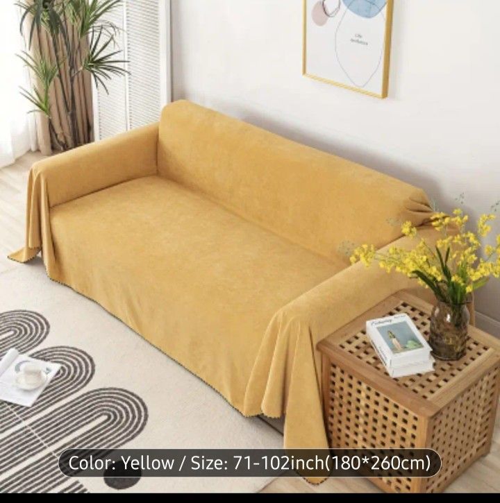 Yellow Couch Cover