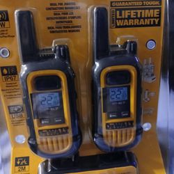 Dewalt Heavy Duty Jobsite Walkie Talkies