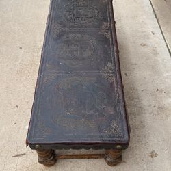 Leather Coffee Table