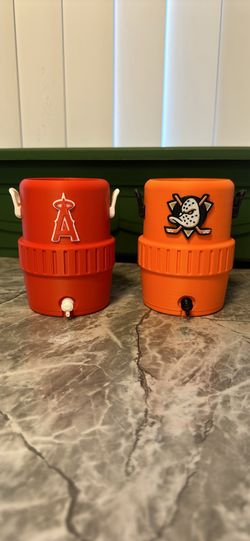 Angels and Anaheim Duck koozies