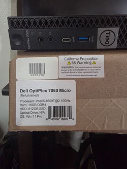 DELL OPTIPLEX 7060 REFURBISHED  WITH KEYBOARD AND MOUSE