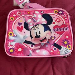 Disney Junior MINNIE MOUSE Pink Kids Insulated Soft Lunch Box (Bag) - Ruz Brand