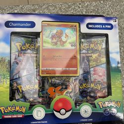 Pokemon Trading Card Game  With Pin ( Charmander )