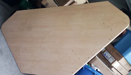 Hard wooden desk top