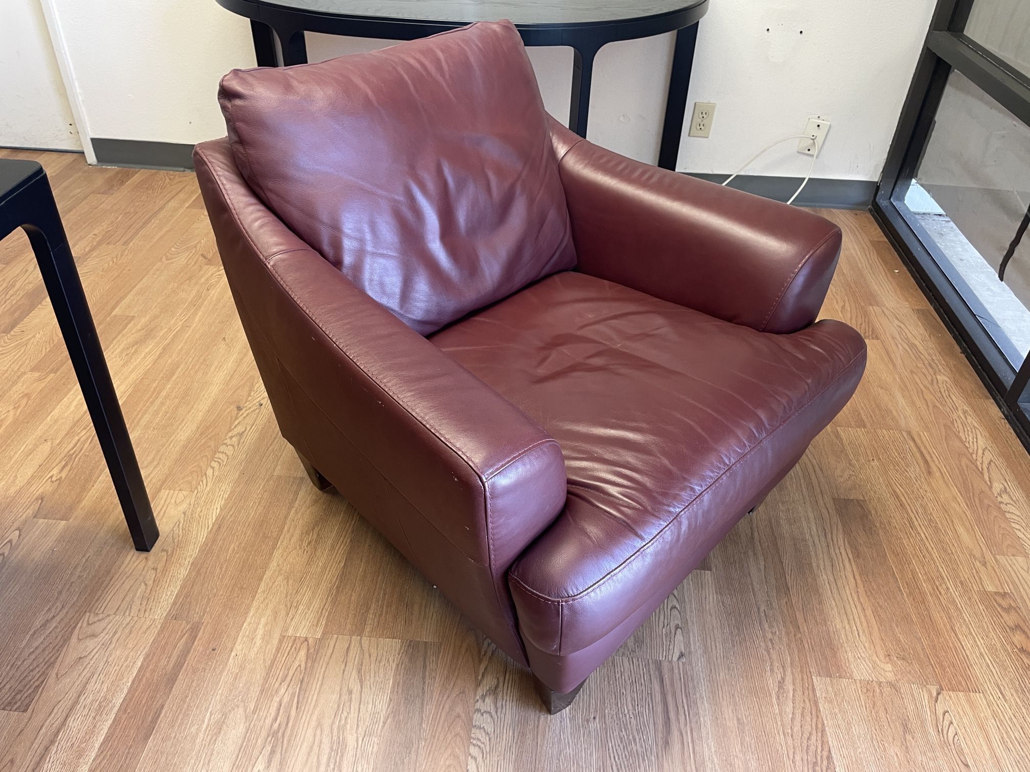 Natuzzi Leather Chair Couch