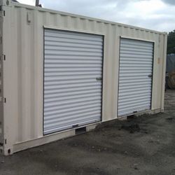 Storage container doors