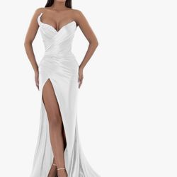 Strapless Prom Dress, Brides, Bridesmaid Beaded Formal Dress