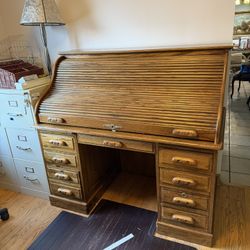 Vintage Roll Top Desk 