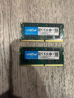Tested Crucial 32GB (2x16GB Dual Channel) DDR4 3200 MHz SODIMM Laptop RAM