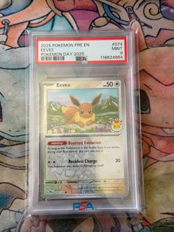 Pokemon Day Eevee PSA 9