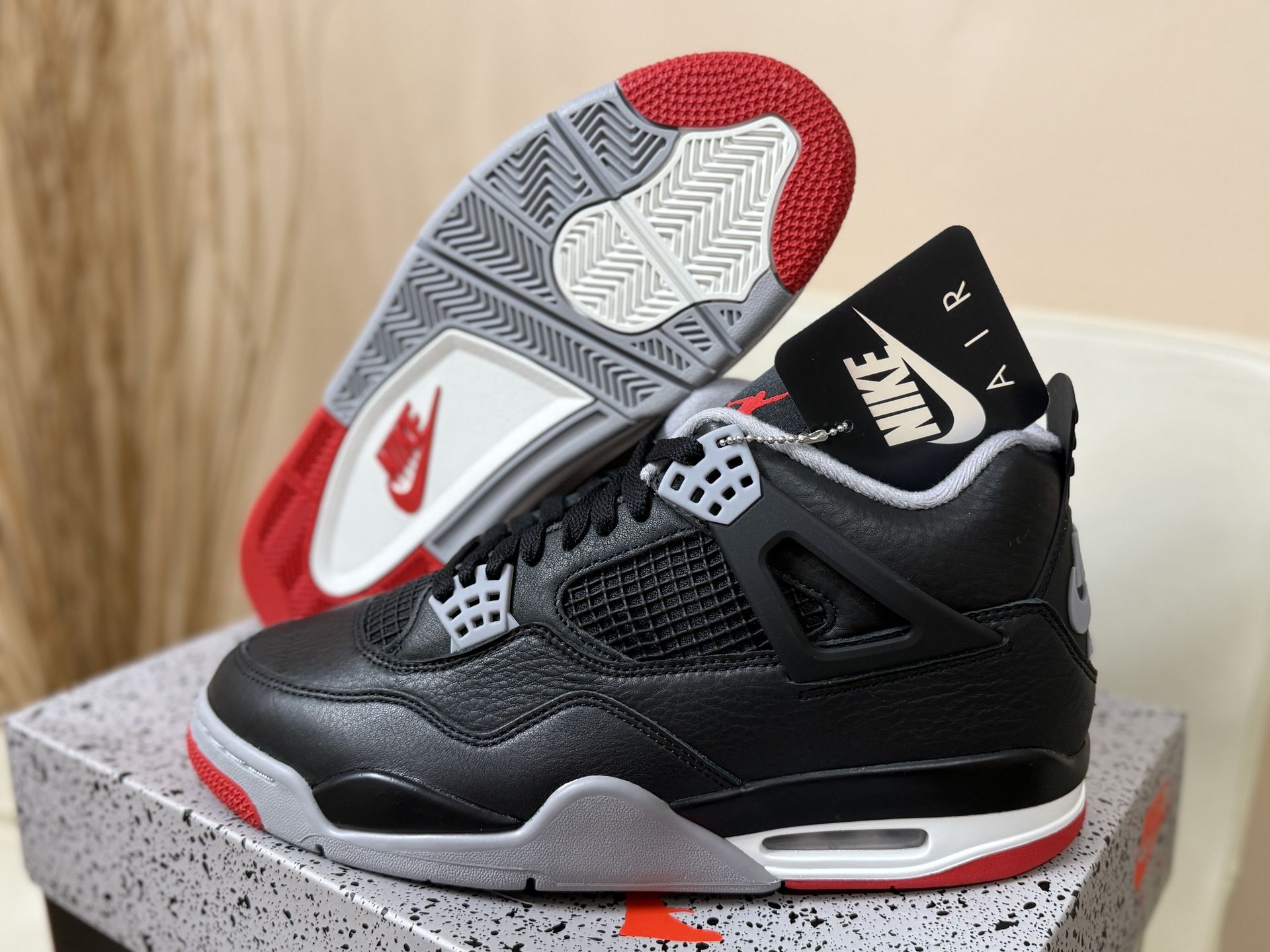 Air Jordan Retro 4 Bred Reimagined Brand New