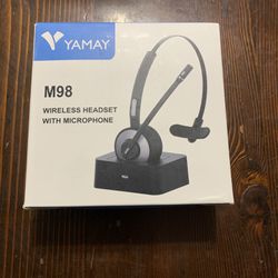 Bluetooth Wireless Headset With Mic And Charging Stand