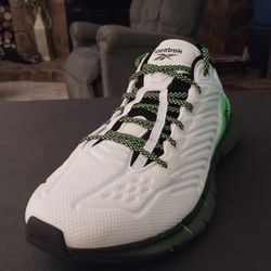 (Size 11) Men's, Brand New, Reebok Zig Kinetica 'White Solar Green' No Box
