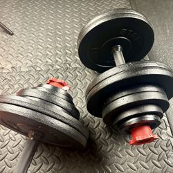 Beast/Smooth Set of Cast Iron Adjustable Dumbbells Yes4All.  Brute W: 150 pounds