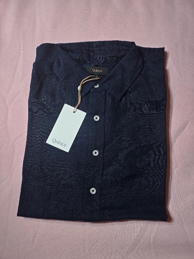 100% European Linen Relaxed Short Sleeve Shirt