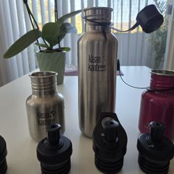 Klean Kanteen Stainless Steel Bottles And Caps