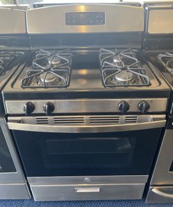 *NEW* Stainless Steel GE Four Burner Gas Range (3-0005N)