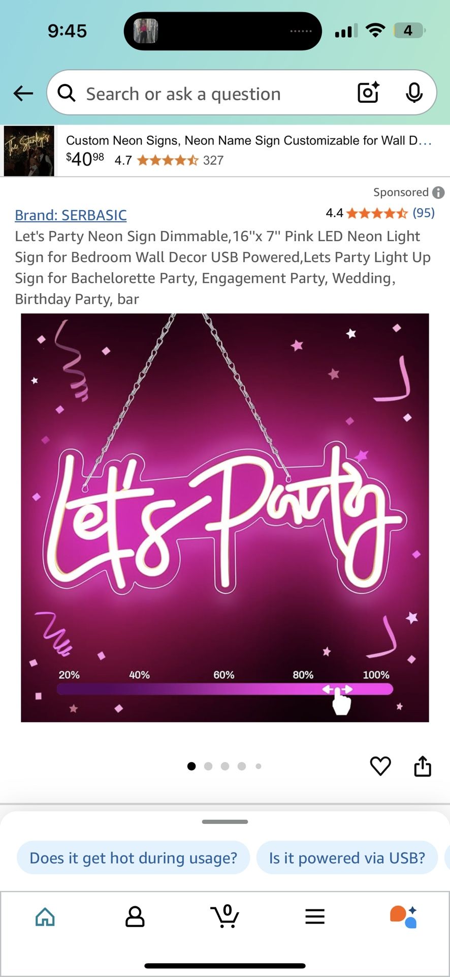 Let’s Party Neon Sign