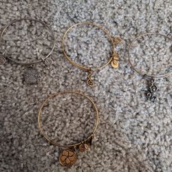 4 Alex And Ani Bracelets