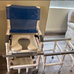 Tub Shower Wheel Chair With Sliding Transfer Bench