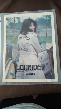 Vintage 1st issue of lowrider magazine 1977