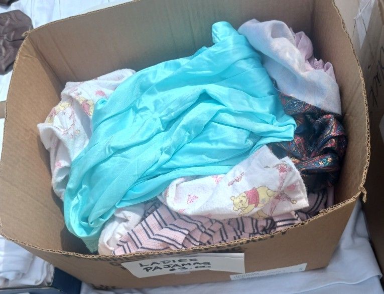 Box Of Ladies Pajamas