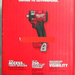 Mílwaukee New 3/8” Compact Impact Wrench Fuel M18 Brushless 