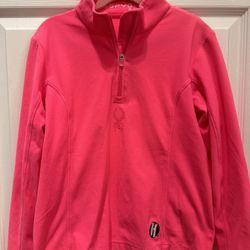 (2) Spyder Brand Fleece Half Zip Girls Tops Size Child medium