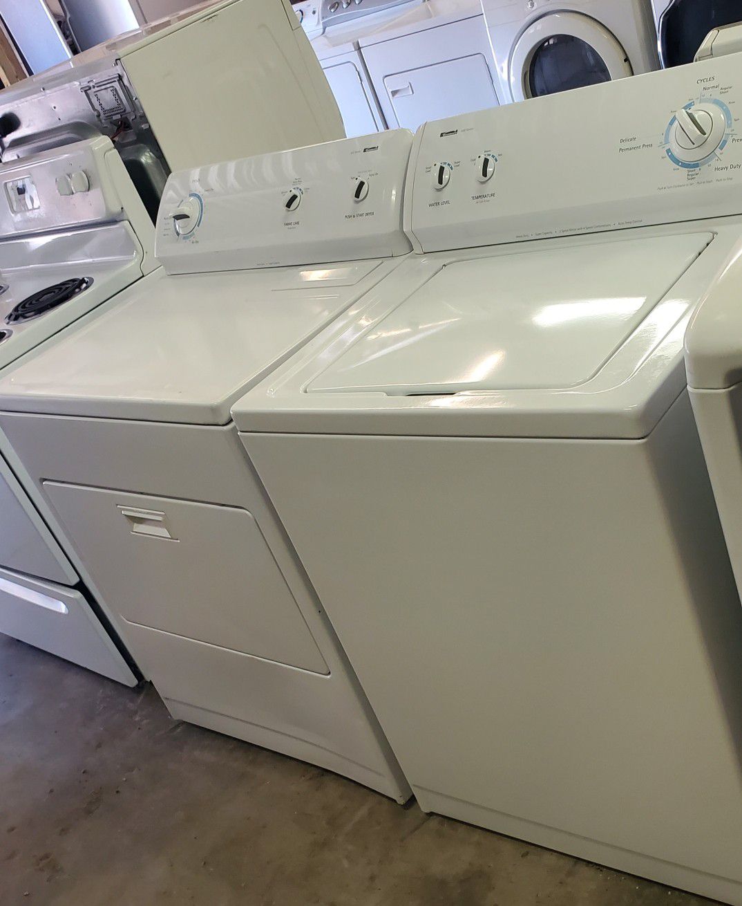 Kenmore washer and dryer set both works well