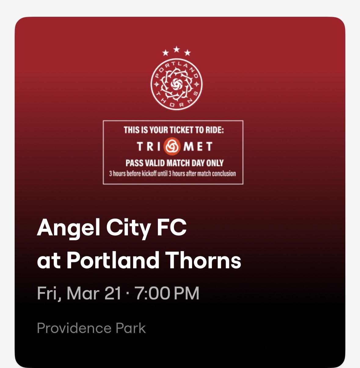 4 Thorns Tickets To Season opener 3/21