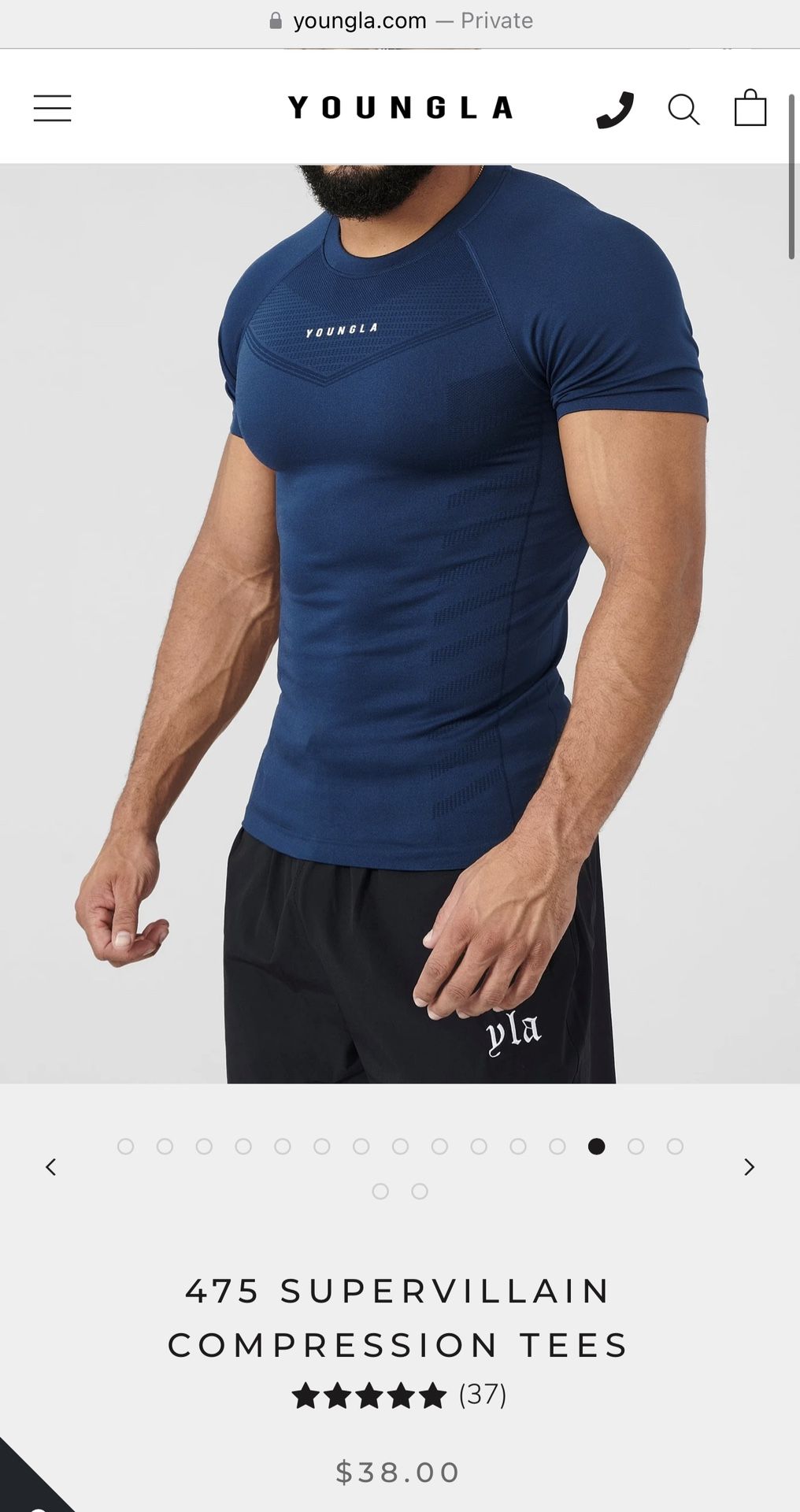YoungLA Supervillain Compression 475 Blue