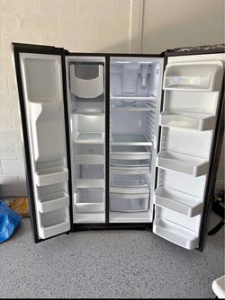 Stainless steel fridge