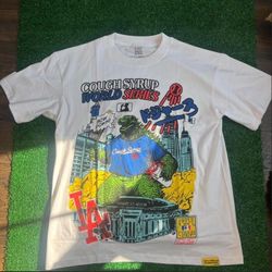 Cough Syrup World Series white tee Size Small Brand new