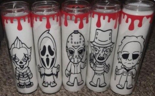 Halloween Custom Candles
